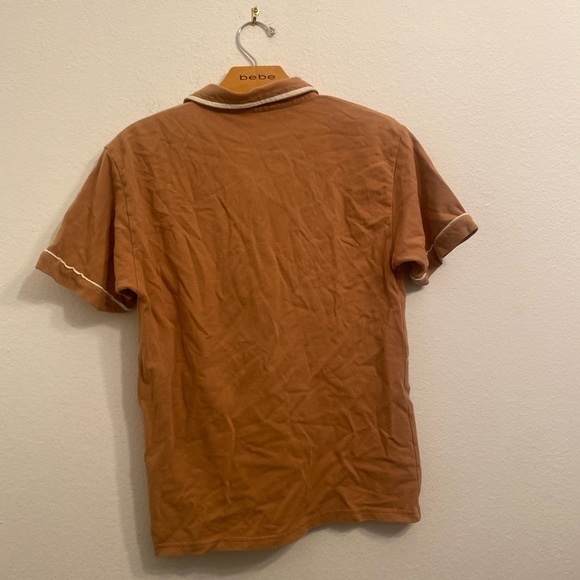 ORIGINAL PENGUIN Boys Brown Polo Shirt Size Large - Picture 3 of 3